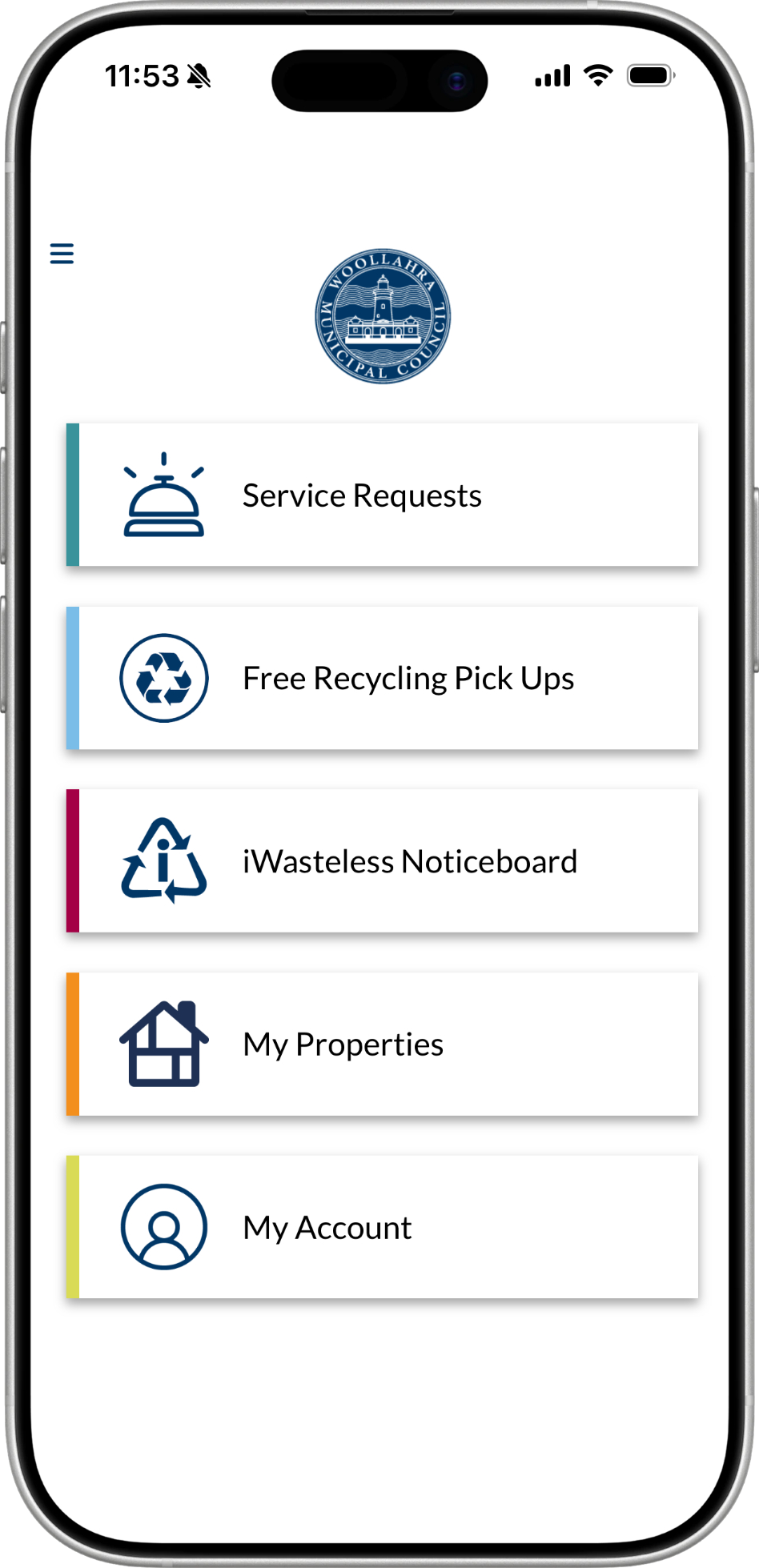 Woollahra Council iConciergeCRM resident mobile app
